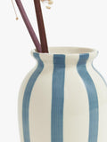 Vase rayé peint à la main John Lewis H18cm - Produit britannique