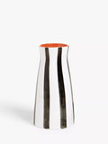 John Lewis hand-painted striped stoneware vase 21cm, UK version
