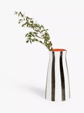 John Lewis hand-painted striped stoneware vase 21cm, UK version