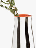 John Lewis hand-painted striped stoneware vase 21cm, UK version