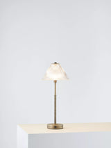 John Lewis John Lewis Talbot Rechargeable Glass LED Table Lamp, Brass/Glass, H45.5cm- Buy online at McGrocer