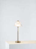 John Lewis rechargeable glass LED lamp brass finish small - British product