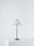 John Lewis rechargeable glass LED lamp brass finish small - British product
