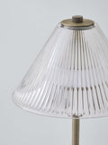 John Lewis rechargeable glass LED lamp brass finish small - British product