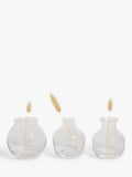John Lewis glass bud vases set of three clear - British product