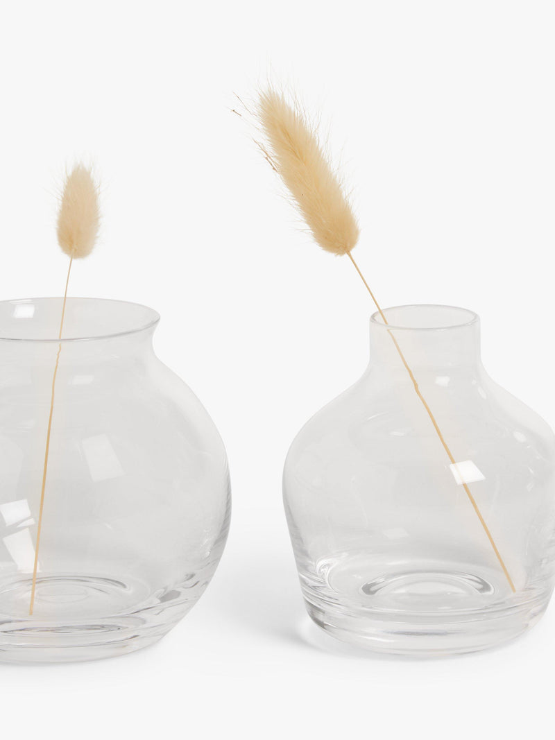 John Lewis glass bud vases set of three clear - British product