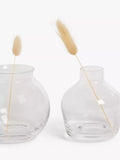 John Lewis glass bud vases set of three clear - British product