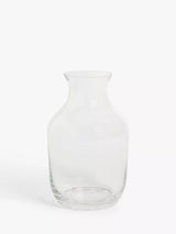 John Lewis John Lewis Clear Glass Plump Posy Vase 20.5cm- Buy online at McGrocer