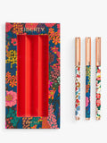 Liberty London Floral pen set, set of 3, imported from the UK