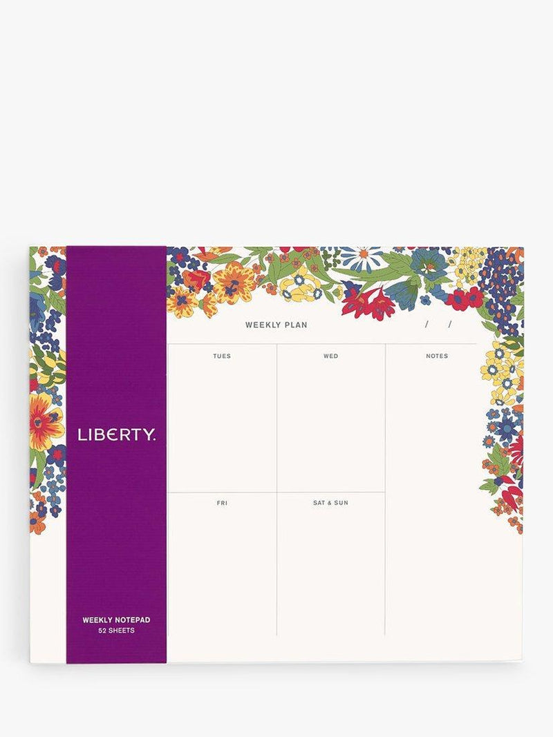 Liberty London Margaret Annie Weekly Notepad Multi, UK version