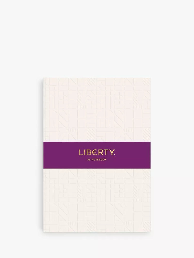 Liberty London A5 Tudor Embossed Notebook, Cream