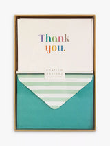 John Lewis Portico Rainbow Thank You Note Cards Multi Pack of 10 Blank Notecards- Buy online at McGrocer