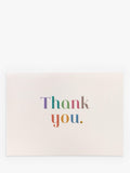 Portico rainbow thank you note cards pack of 10 - British product