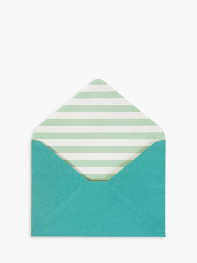 Portico rainbow thank you note cards pack of 10 - British product
