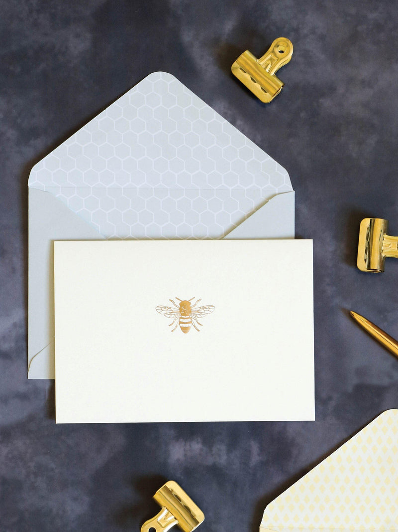 Portico note cards Buzzing Bee pack of 10 - British product