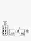 Luigi Bormioli Elixir whisky decanter and glasses gift set (British brand)