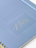 Busy B Stripes notebook blue spiral bound, UK version