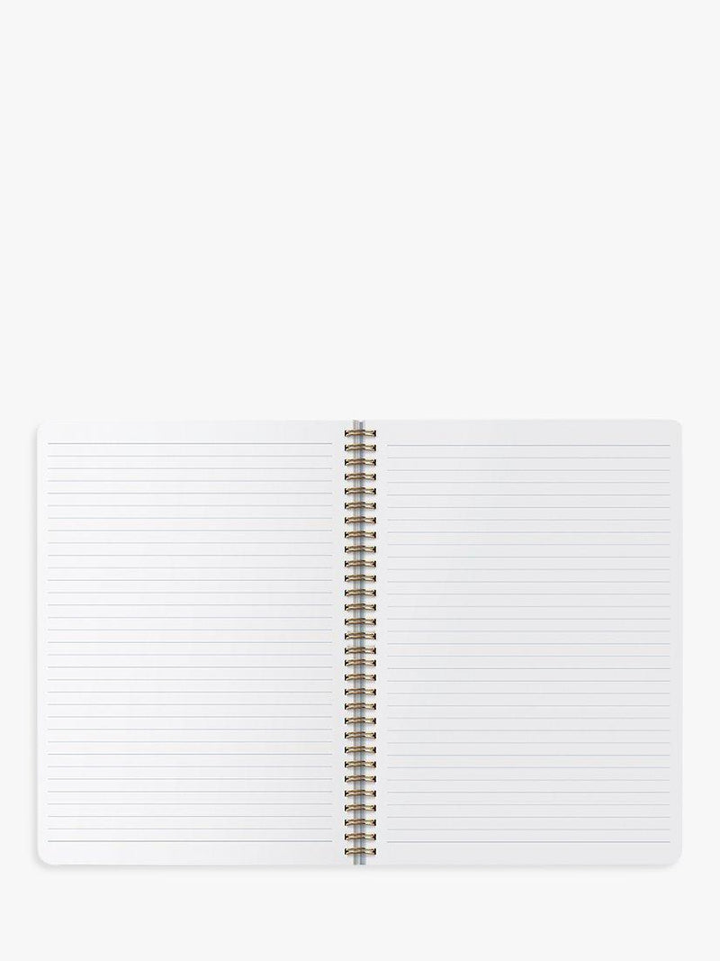 Busy B Stripes notebook blue spiral bound, UK version