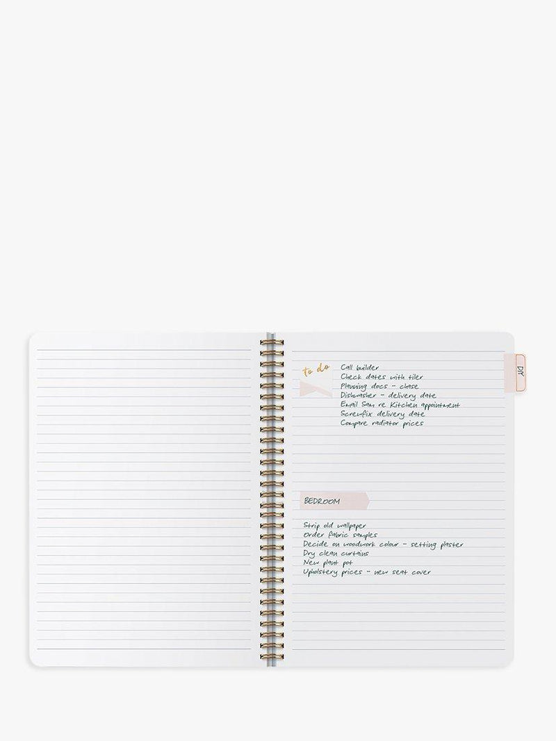 Busy B Stripes notebook blue spiral bound, UK version