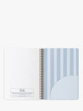 Busy B Stripes notebook blue spiral bound, UK version