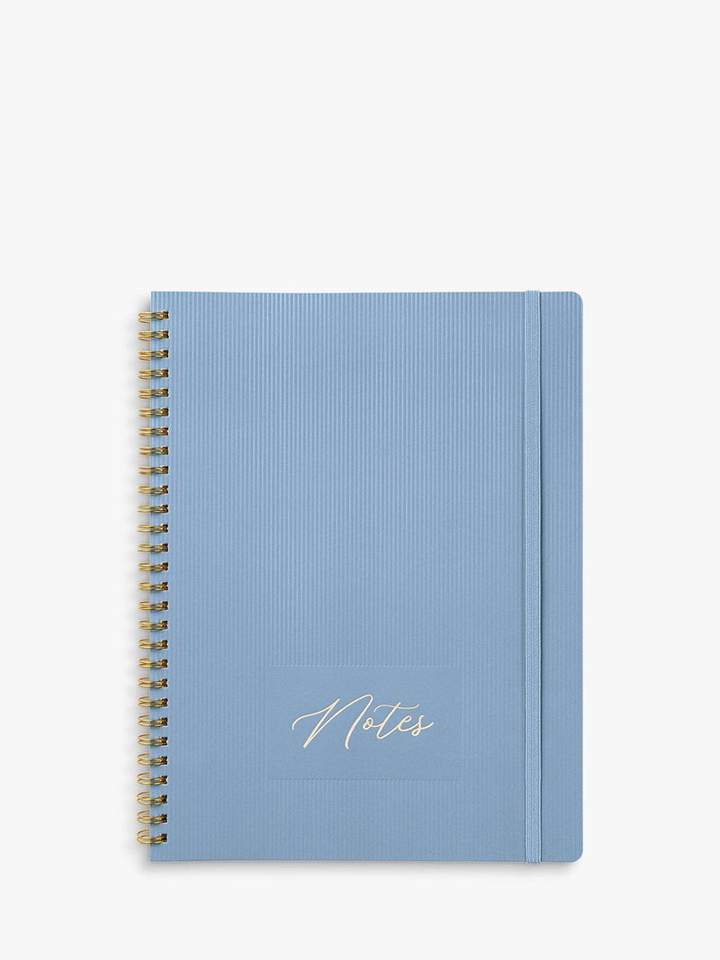 Busy B Stripes notebook blue spiral bound, UK version