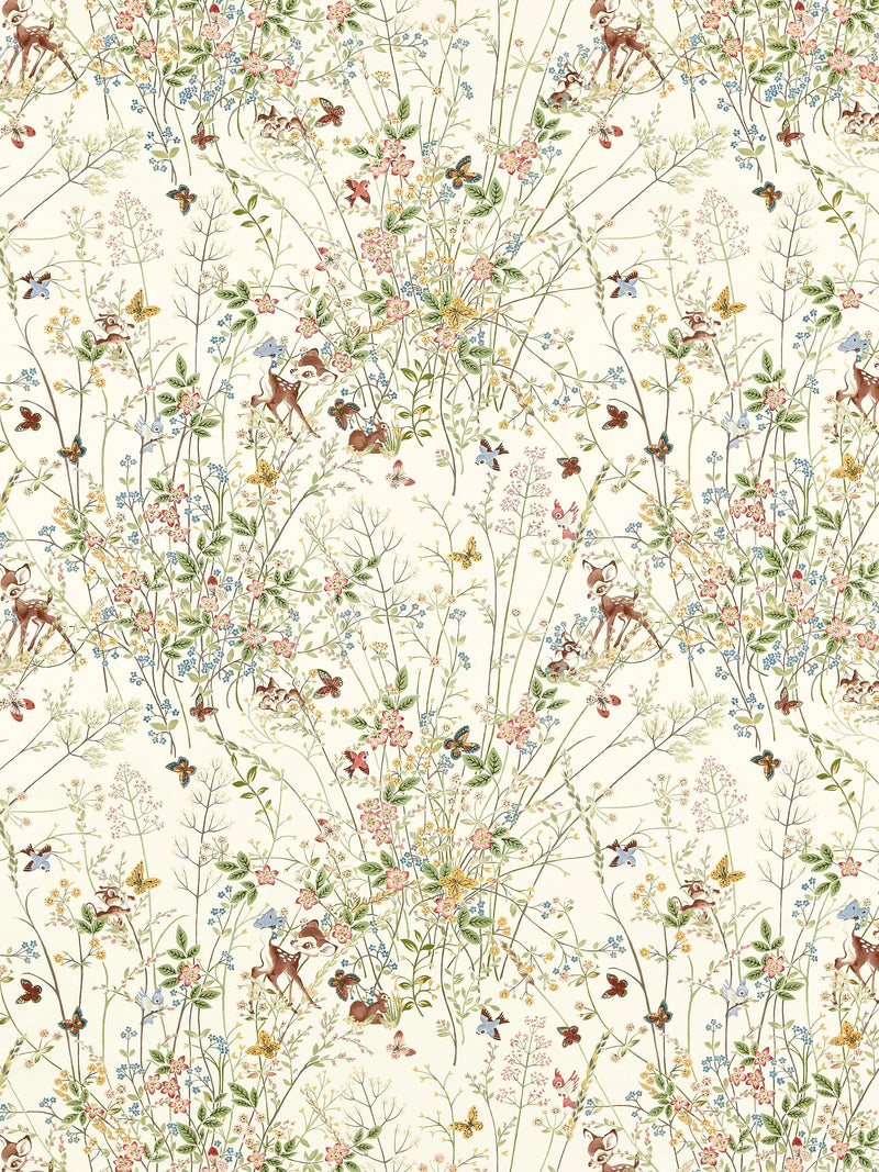 Disney Home x Sanderson Bambi curtains Sugared Almonds pattern, imported from the UK
