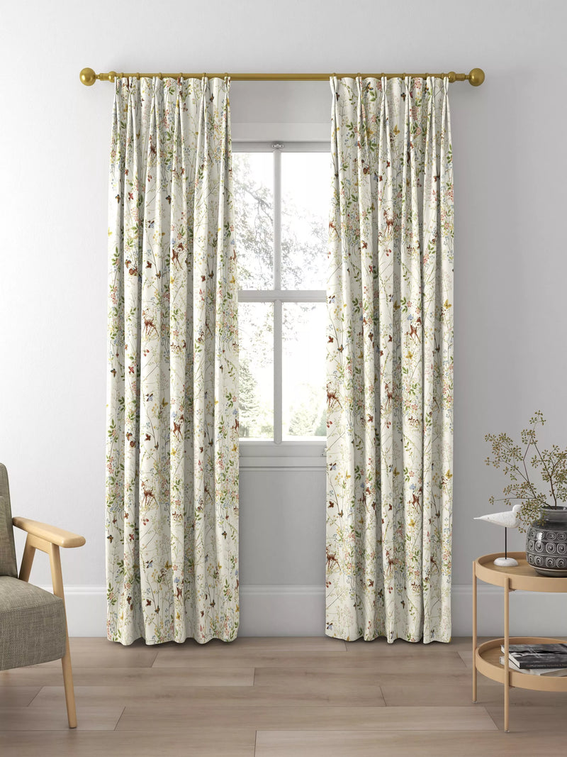 Disney Home x Sanderson Bambi curtains Sugared Almonds pattern, imported from the UK