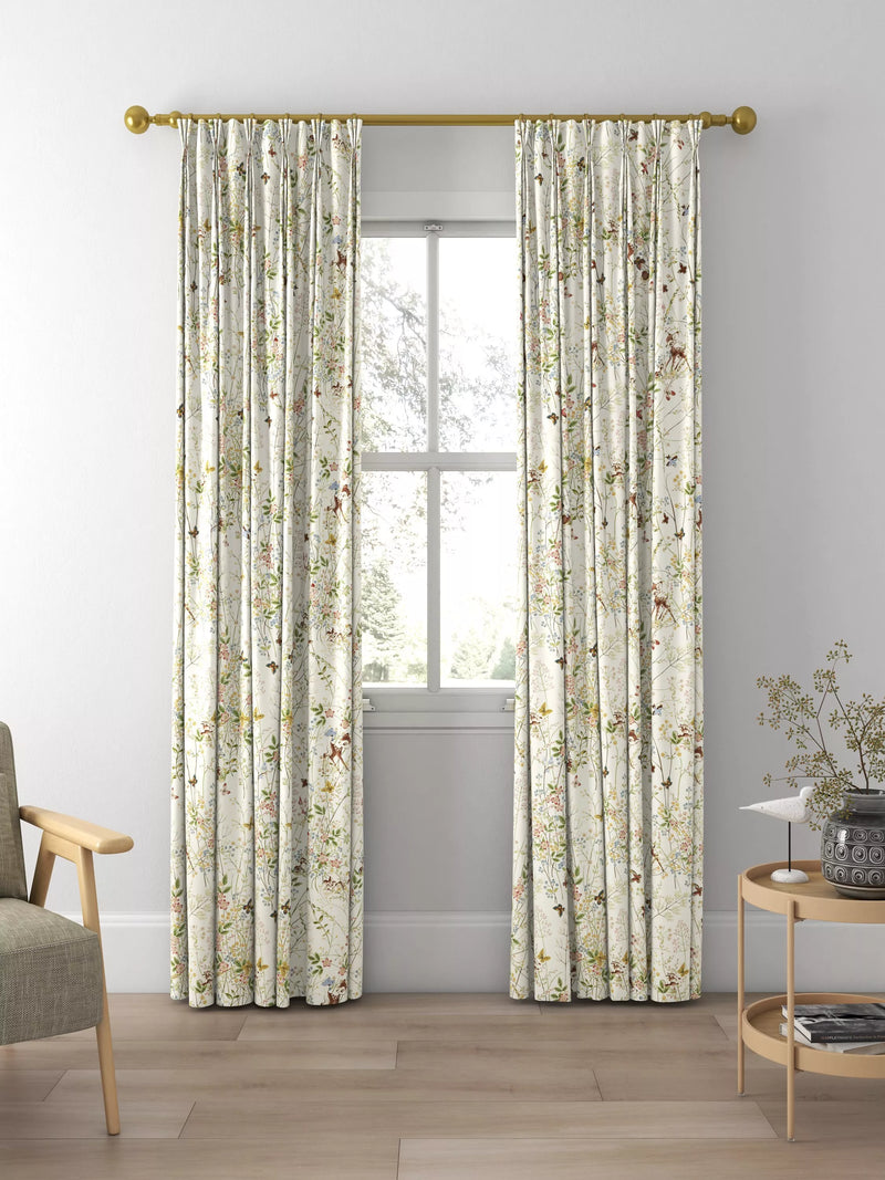 Disney Home x Sanderson Bambi curtains Sugared Almonds pattern, imported from the UK