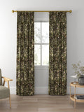 Disney Home x Sanderson Bambi print curtain fabric chocolate 139cm - British product