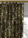 Disney Home x Sanderson Bambi print curtain fabric chocolate 139cm - British product