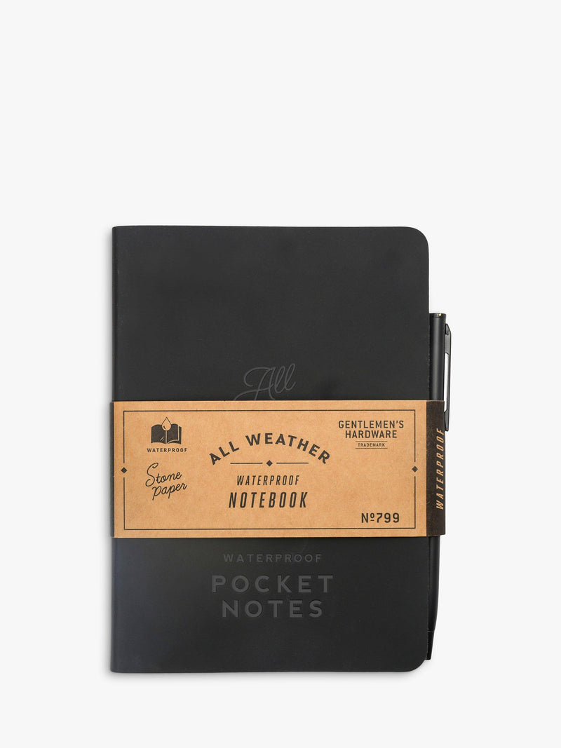 Gentlemen's Hardware Waterproof Notebook Black, UK version