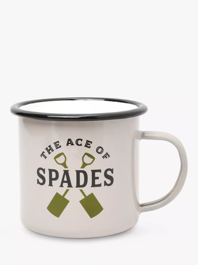 Gentlemen's Hardware enamel Ace of Spades mug 500ml, UK version