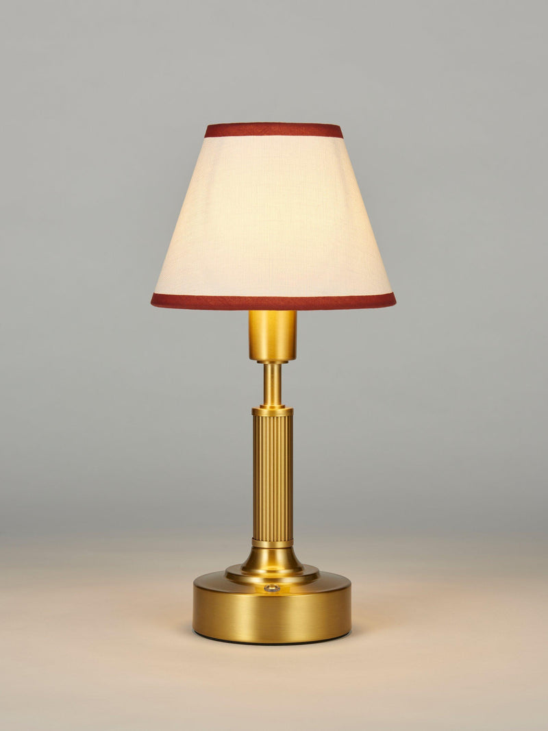 John Lewis Baily rechargeable portable brass table lamp, UK version