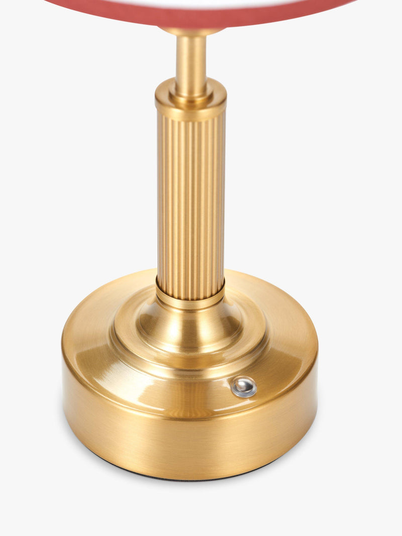 John Lewis Baily rechargeable portable brass table lamp, UK version