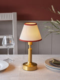 John Lewis Baily rechargeable portable brass table lamp, UK version