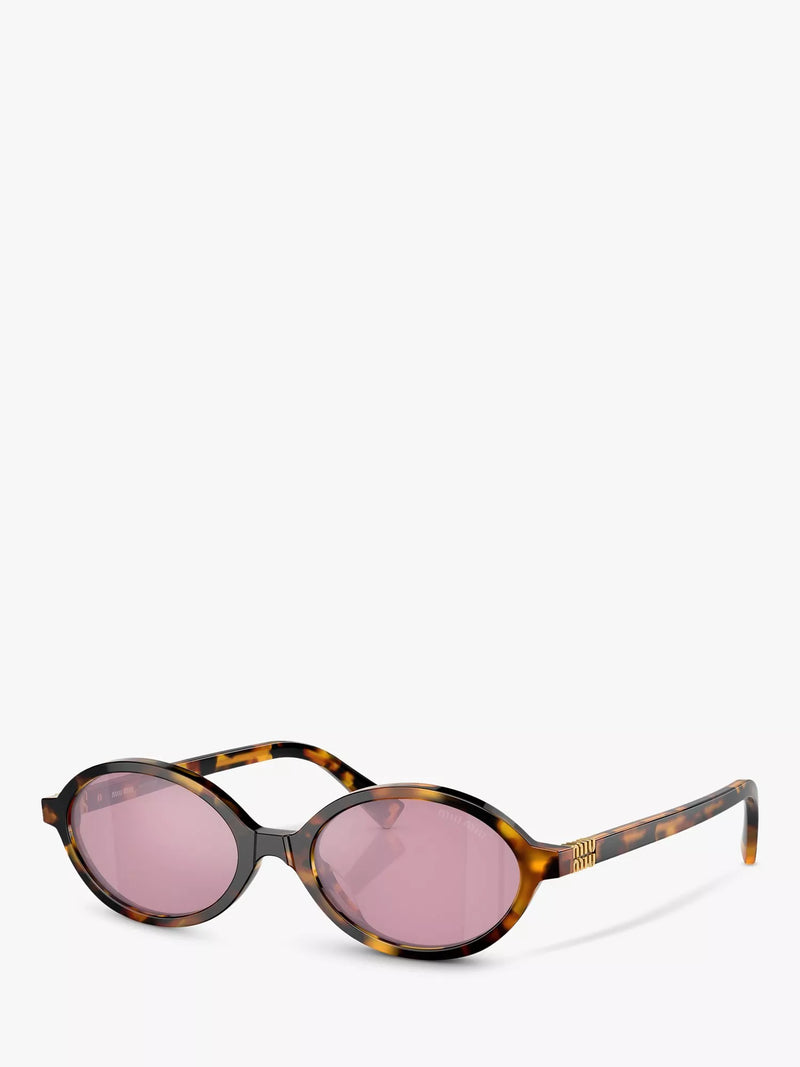 Miu Miu oval sunglasses Honey Havana Pink - British product