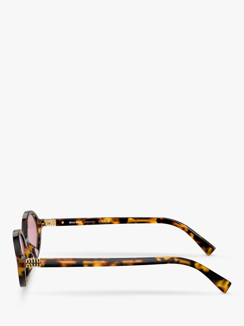 Miu Miu oval sunglasses Honey Havana Pink - British product