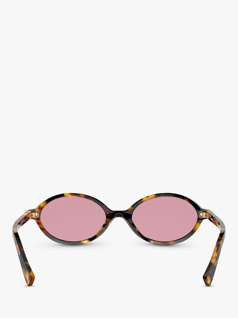 Miu Miu oval sunglasses Honey Havana Pink - British product