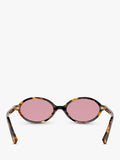 Miu Miu oval sunglasses Honey Havana Pink - British product