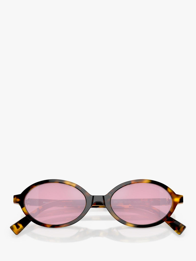 Miu Miu oval sunglasses Honey Havana Pink - British product