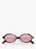 Miu Miu oval sunglasses Honey Havana Pink - British product