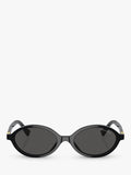 Miu Miu women's oval sunglasses black - imported from the UK
