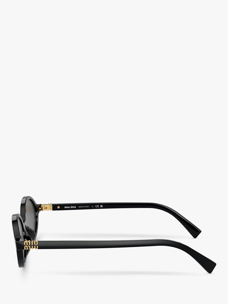 Miu Miu women's oval sunglasses black - imported from the UK