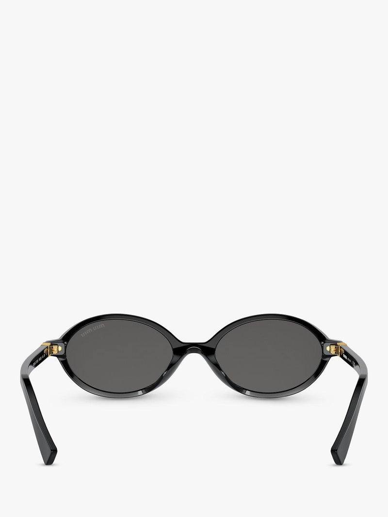 Miu Miu women's oval sunglasses black - imported from the UK