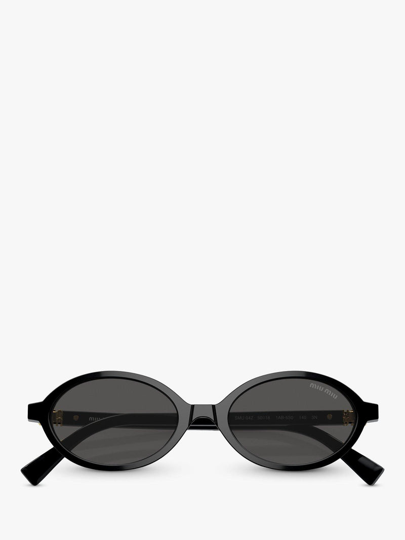 Miu Miu women's oval sunglasses black - imported from the UK