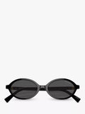Miu Miu women's oval sunglasses black - imported from the UK