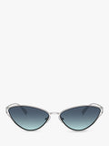 Tiffany & Co cat's eye sunglasses silver blue gradient - British product