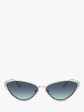 Tiffany & Co cat's eye sunglasses silver blue gradient - British product