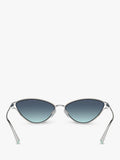 Tiffany & Co cat's eye sunglasses silver blue gradient - British product