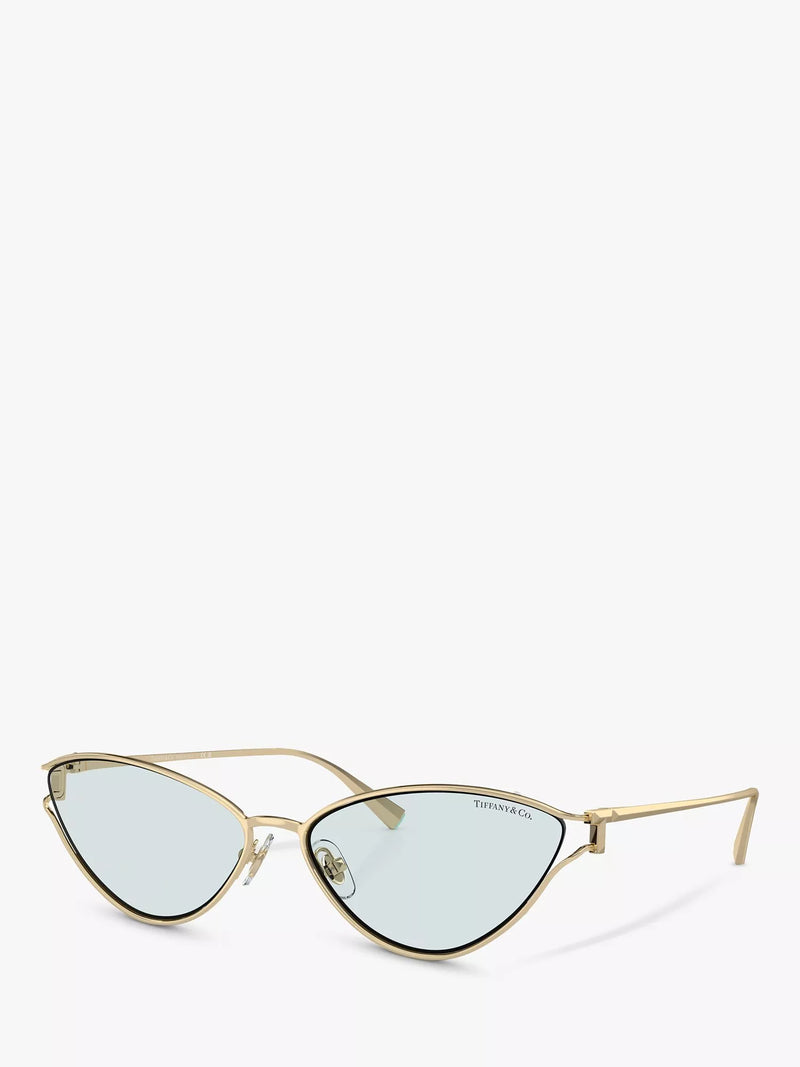 Tiffany & Co cat's eye sunglasses pale gold, imported from the UK